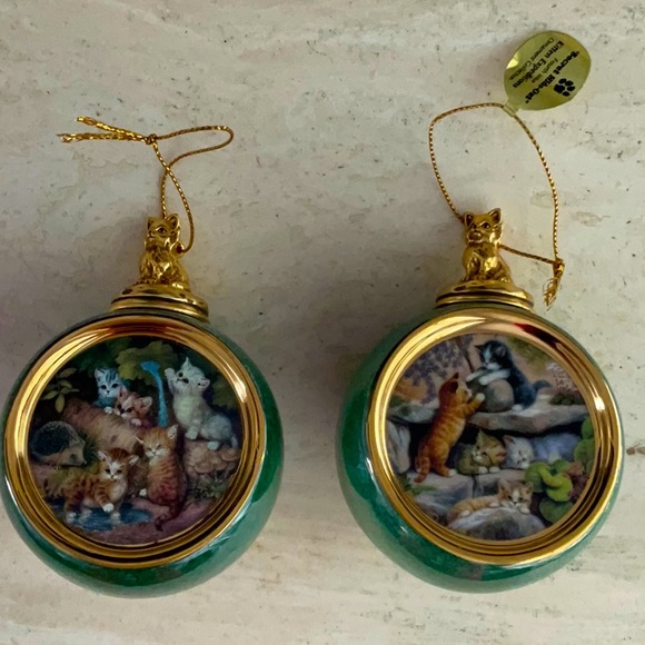 The Bradford Exchange Other - Vintage Bradford Editions Kitten Expeditions Ornaments 1998 Christmas Ornament
